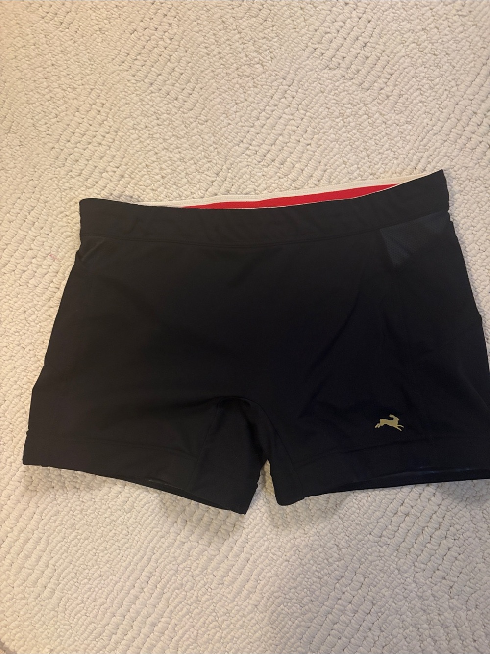Tracksmith lane 5 short tights black medium